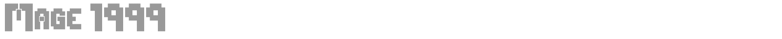 Mage 1999 font preview